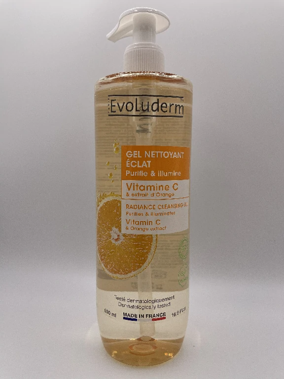 Gel Nettoyant Éclat Vitamine C Evoluderm