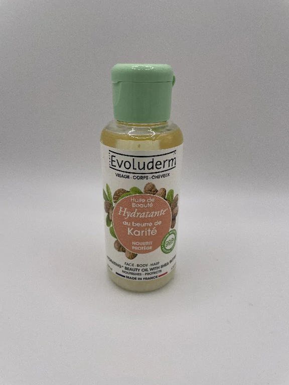 Huile de Beauté Hydratante au beurre de Karité Evoluderm