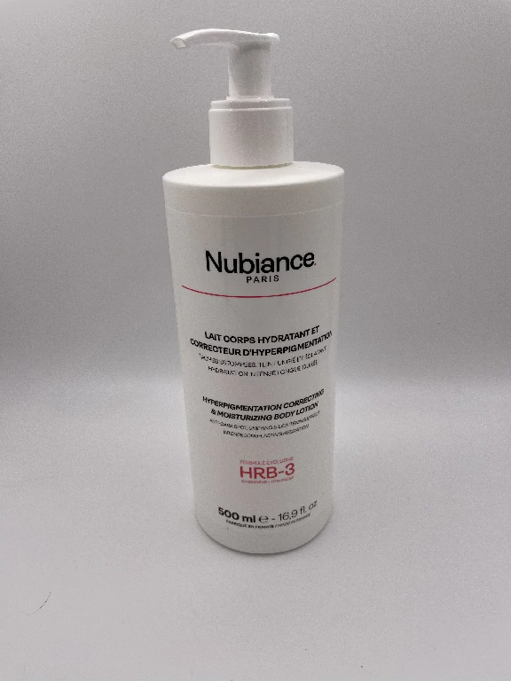Lait corps hydratant et correcteur d'hyperpigmentation Nubiance